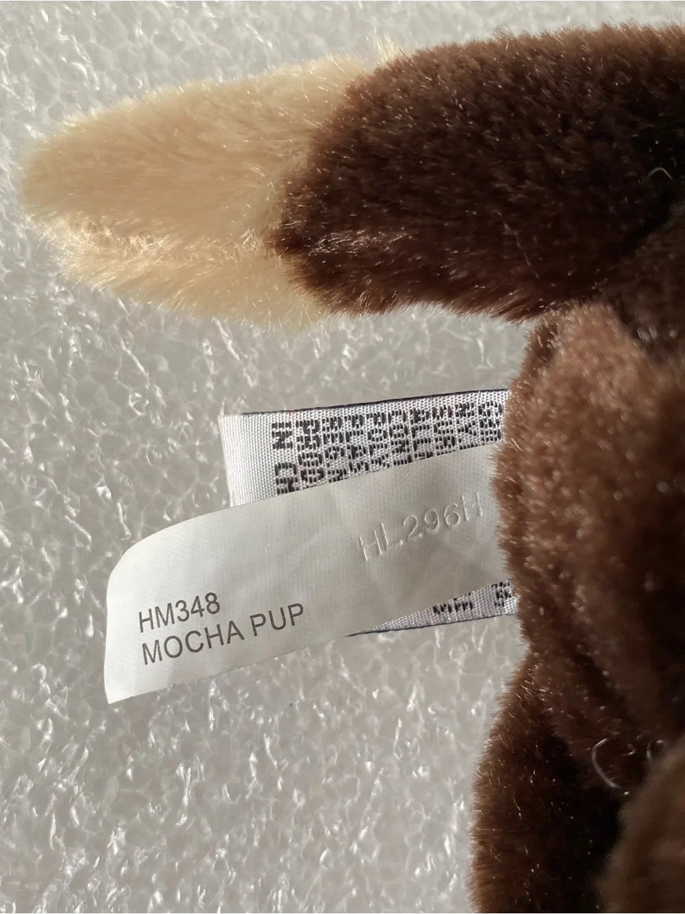 Ganz Webkinz MOCHA PUP Plush Toy DOG Stuffed Animal ~ NO CODE